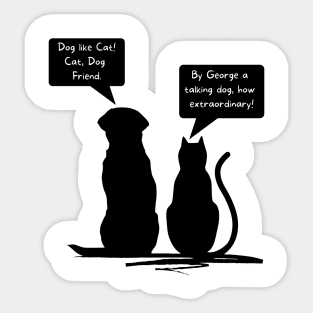 Talking Cat and Dog Sticker